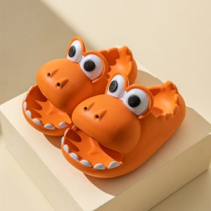Cartoon Dinosaur EVA Slippers for Kids – Lightweight Non-Slip Summer Sandals for the Whole Family
