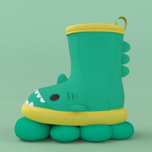 Kids shark rain boots waterproof non-slip cartoon toddler rain shoes